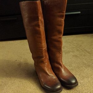 Brown leather Lucky brand boots